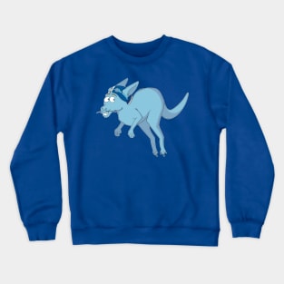 Jumping Blue Kangaroo Crewneck Sweatshirt